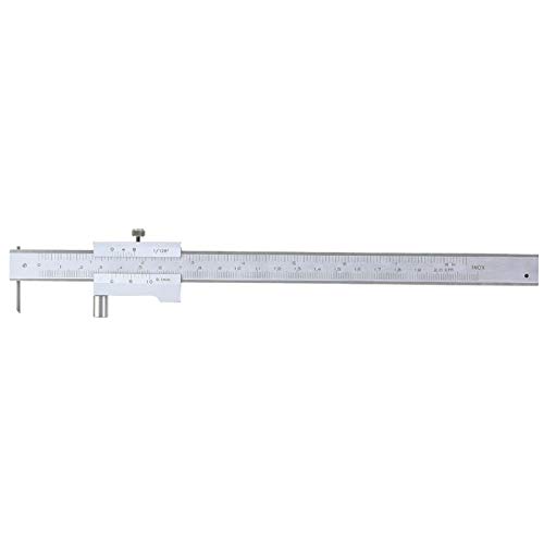Precision Parallel & Crossed Vernier Caliper - Durable Workshop Measuring Tool for Metalworking, Woodworking & Home Improvement Projects