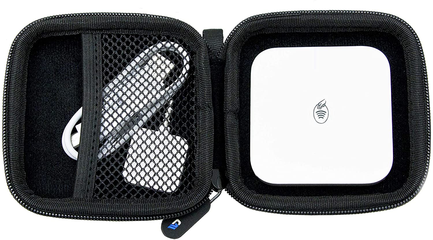 CASEMATIX Portable Credit Card Reader Case - Compatible with Square Contactless & Chip Reader with Cable - Perfect for Retail Stores, Food Trucks & Mobile Businesses