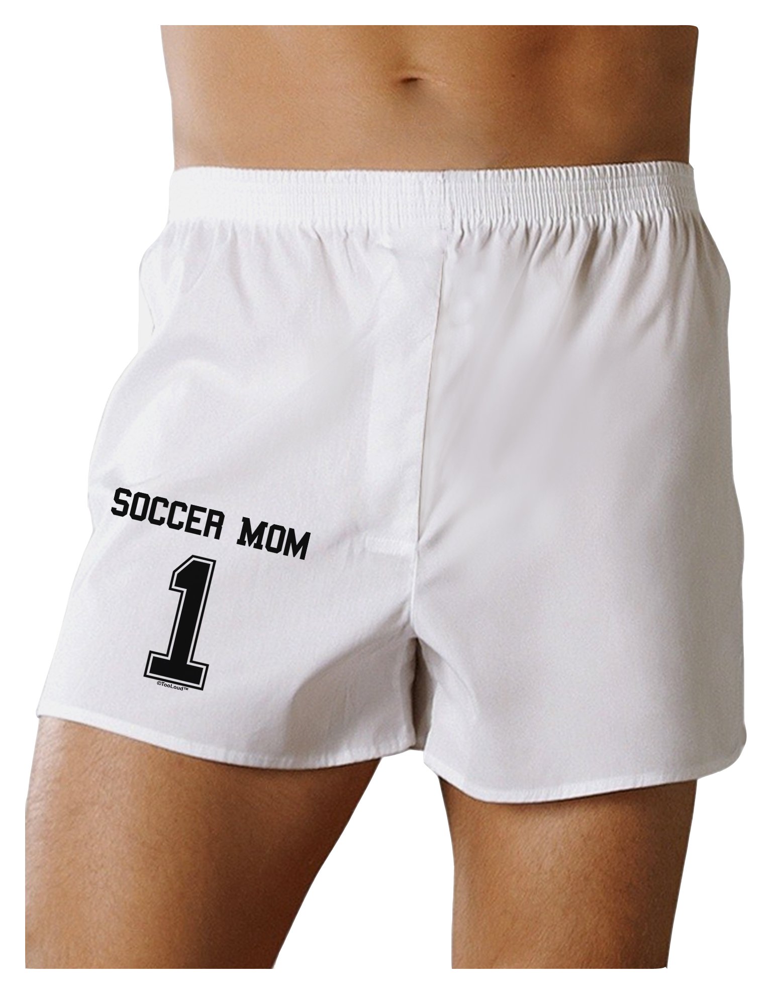 TOOLOUD Soccer Mom Jersey Boxers Shorts - Comfortable Athletic Underwear for Women - Perfect for Soccer Games, Workouts & Casual Wear
