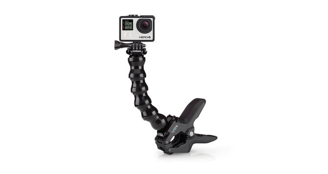 GoPro Jaws Flex Clamp Mount - Universal Action Camera Accessory for Bikes, Surfboards & Helmets | Durable Hands-Free Grip for Adventure Sports & Outdoor Activities