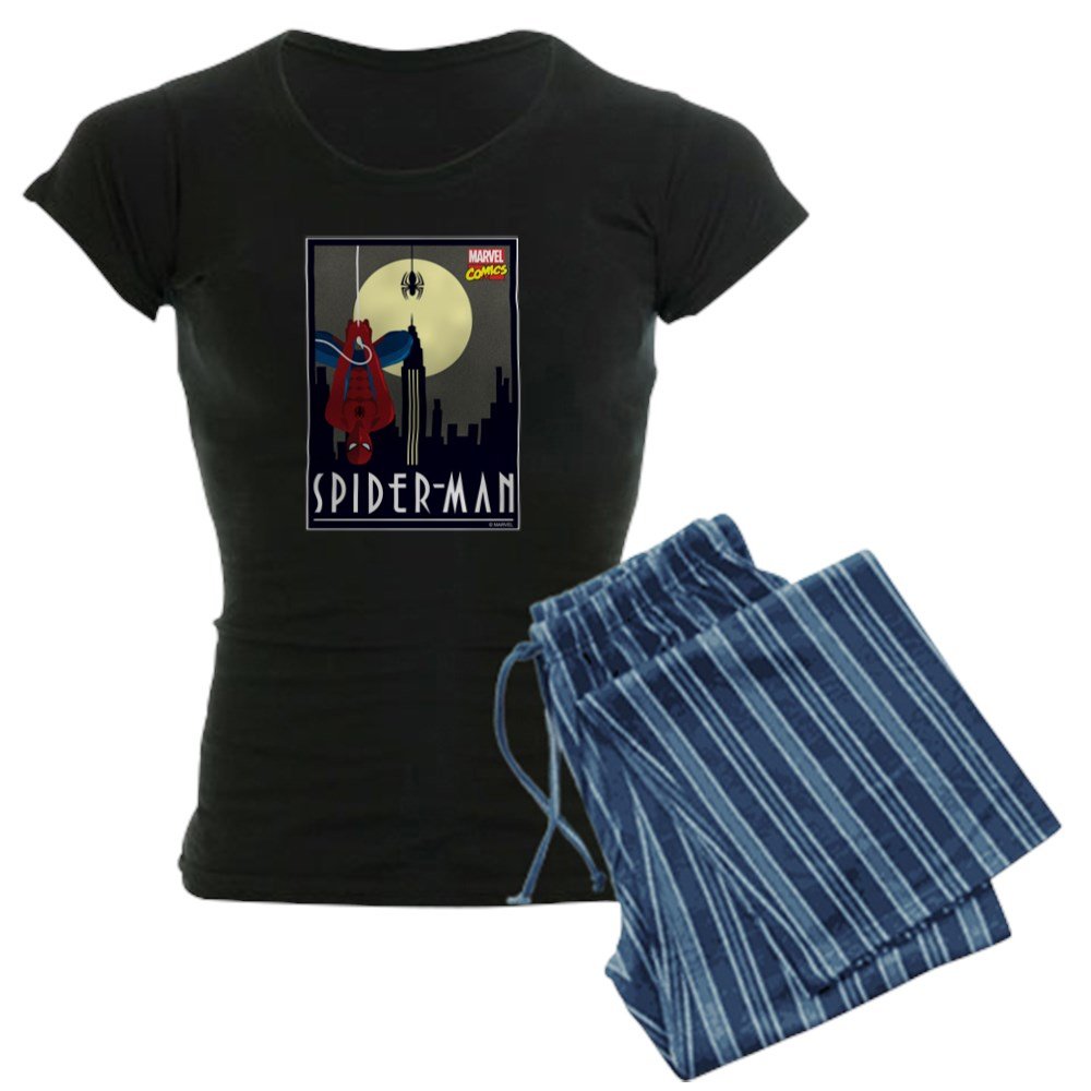 Moonlight Spiderman Women's Dark Pajama Set - Soft & Comfortable Sleepwear for Women - Perfect for Lounge, Sleepovers & Superhero Fans