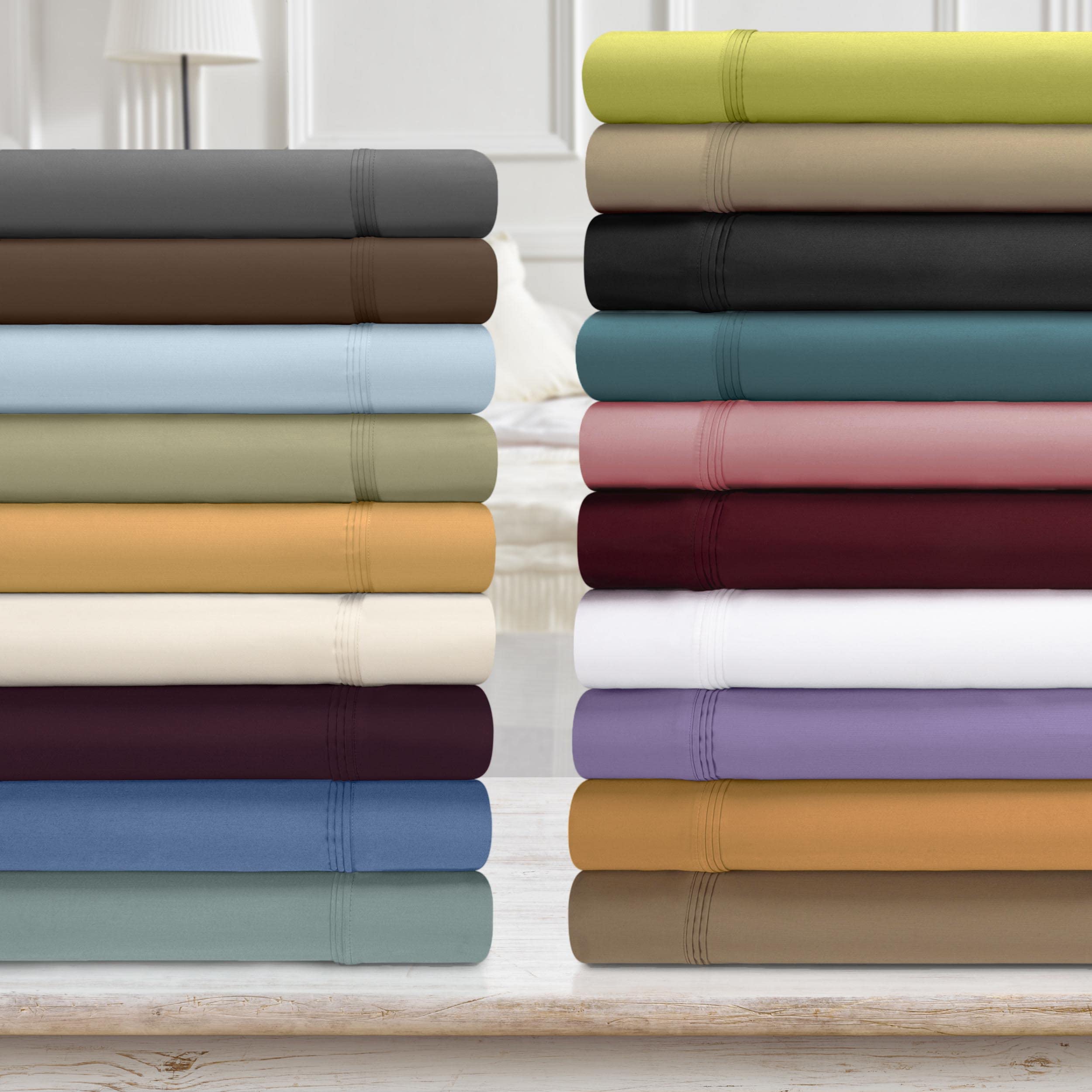 Premium 650 Thread Count Egyptian Cotton 3-Piece Sheet Set - Queen Size, Eco-Friendly & Ultra-Soft Bed Sheets with Deep Pocket (Fitted Sheet, Flat Sheet, 2 Pillowcases) in Gold - Perfect for Luxury Bedrooms, Hotels & Gift Giving