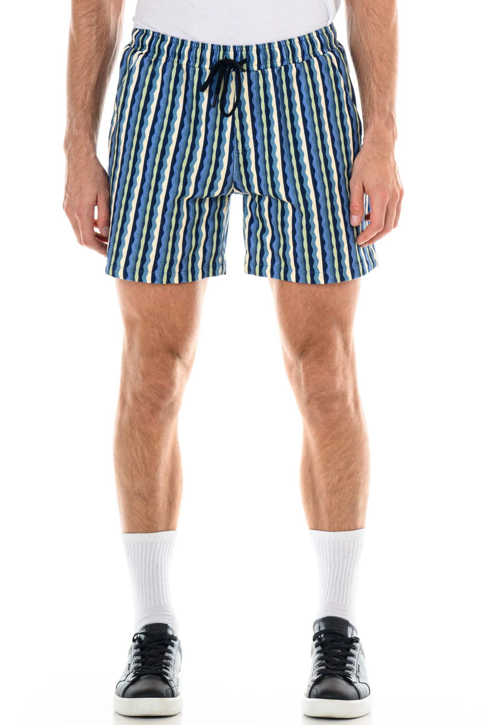 OP Palm Volley 6 Men's Athletic Shorts - Lightweight Quick-Dry Blue Sports Shorts for Running, Gym Workouts & Beach Volleyball
