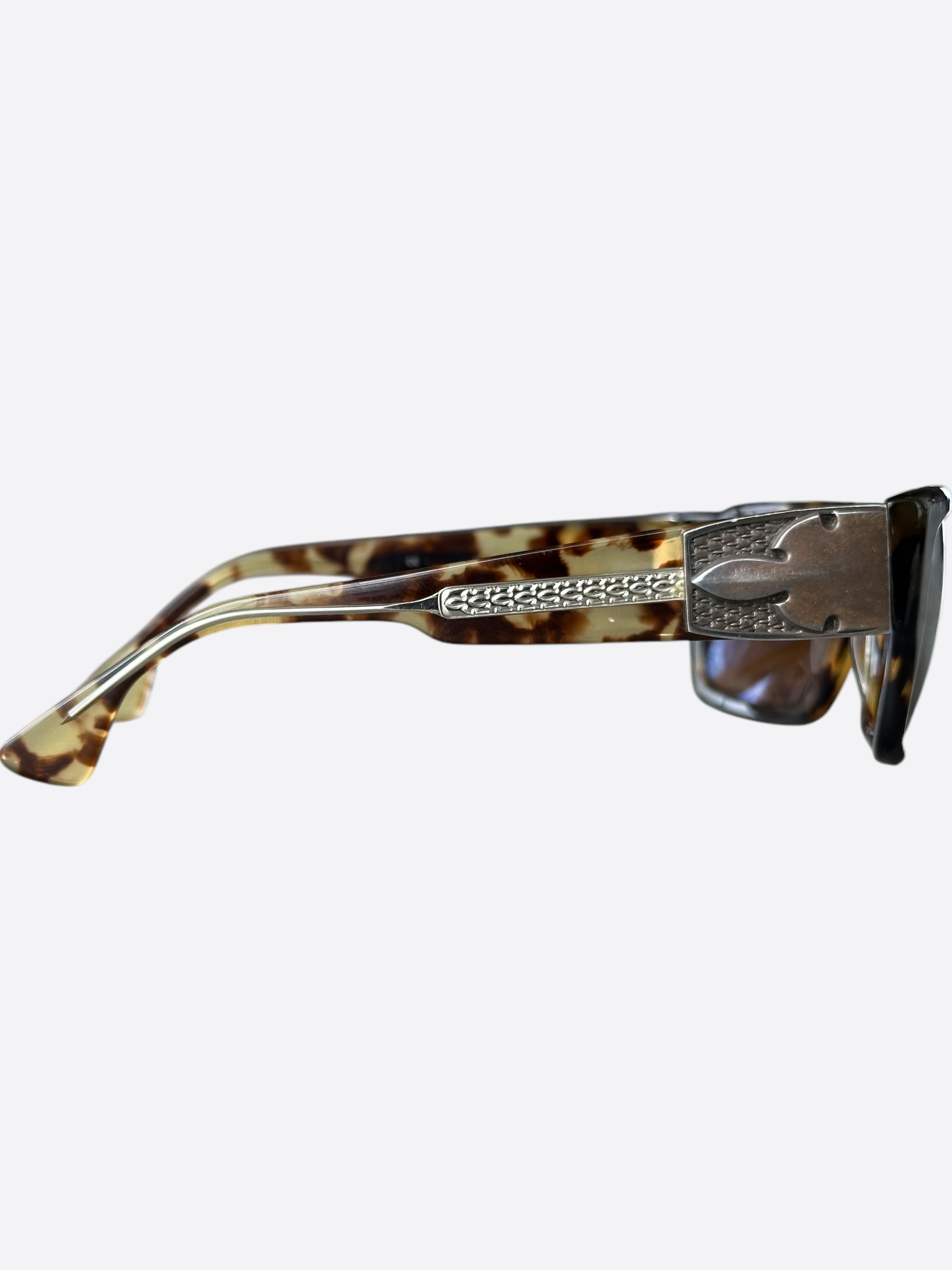 Chrome Hearts Brown Havana G Money Sunglasses for Men & Women - Luxury Designer Sunglasses for Fashion & Outdoor Activities