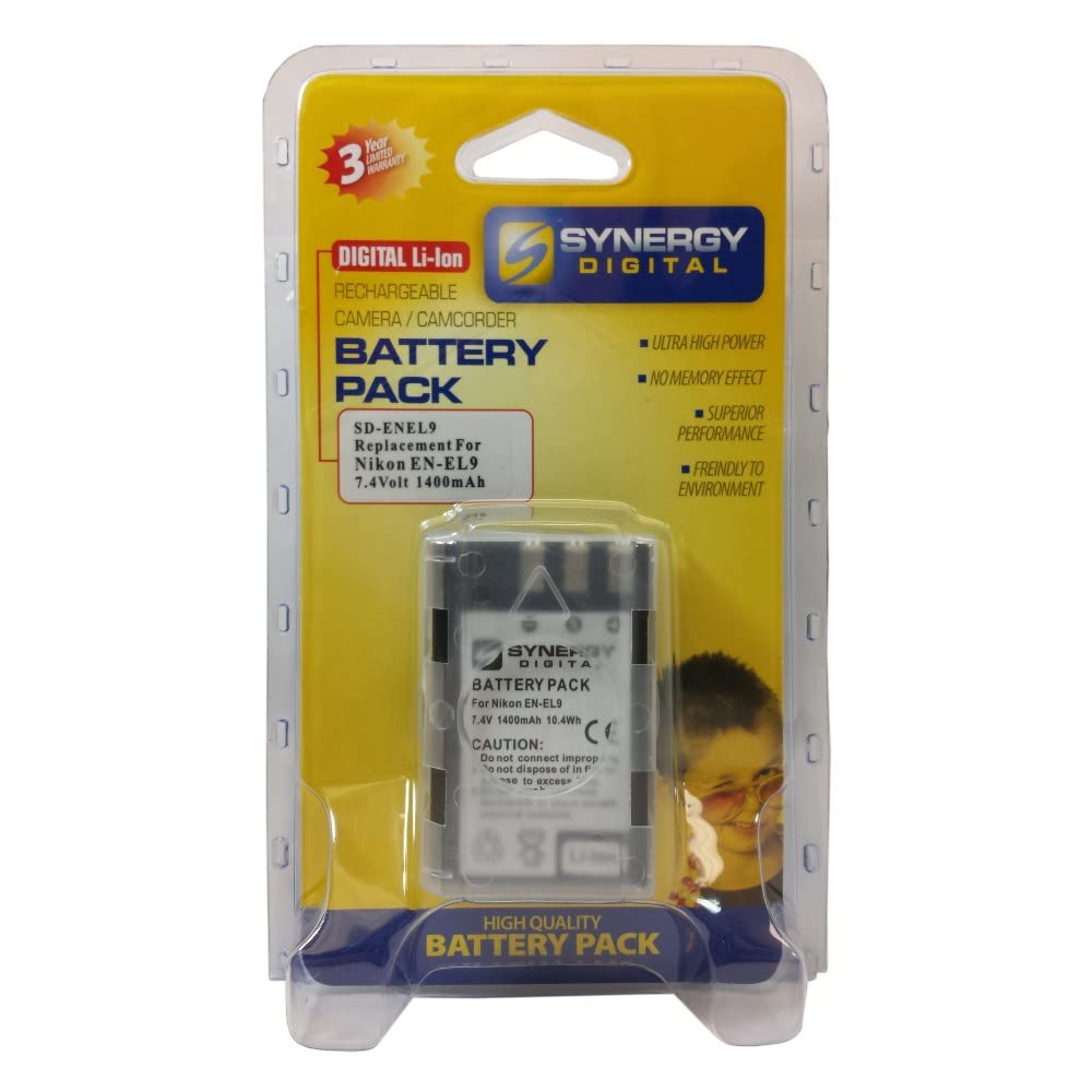Synergy Digital Camera Batteries - 4-Pack Li-ion 7.4V 1400mAh Replacement Batteries Compatible with Vidpro ACD-273 | Perfect for Travel Photography, Vlogging & Outdoor Shooting