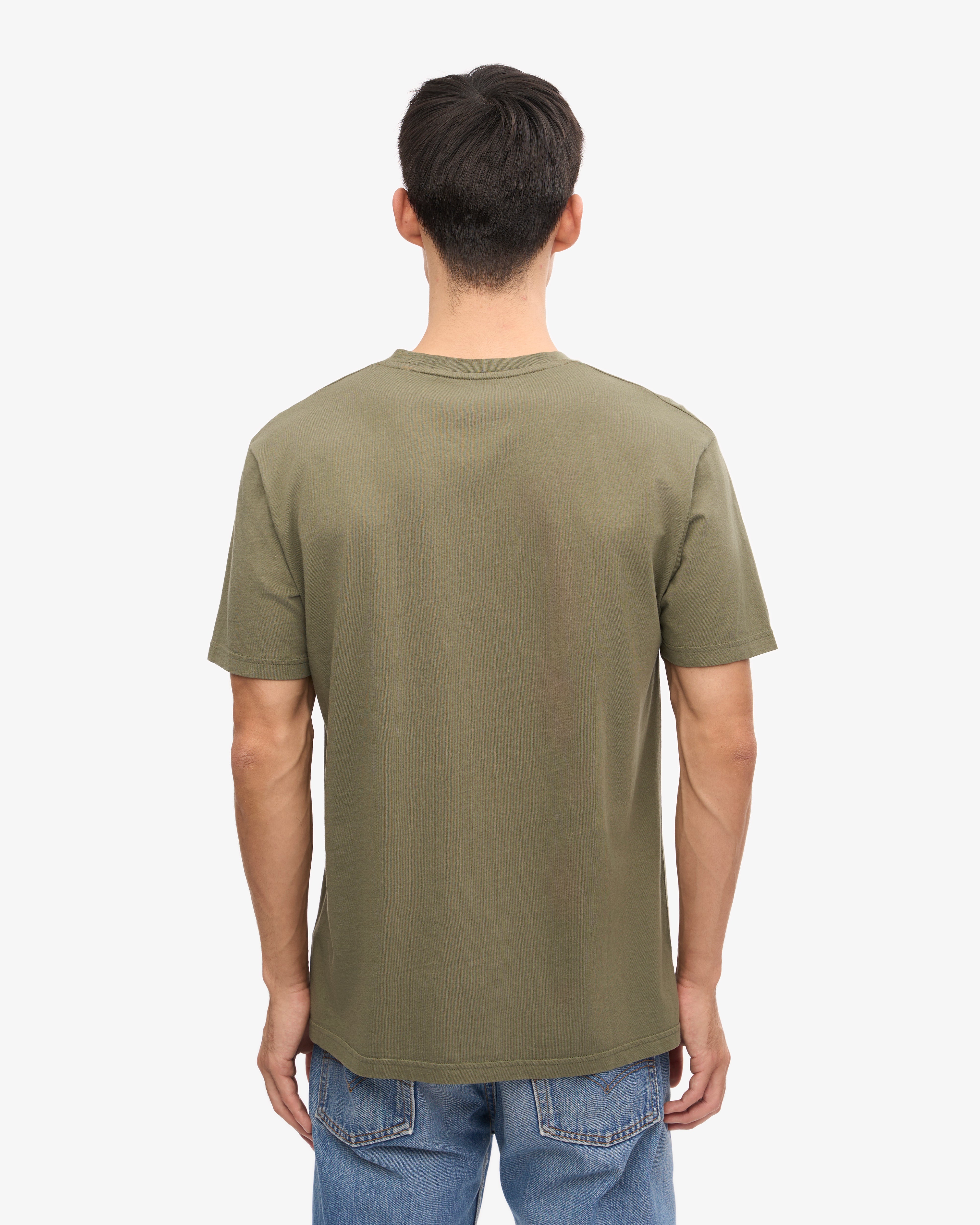 Classic Organic Cotton T-Shirt for Men & Women | Soft & Comfortable | Dusty Olive Green | Eco-Friendly Casual Wear for Everyday Outfits & Sustainable Fashion