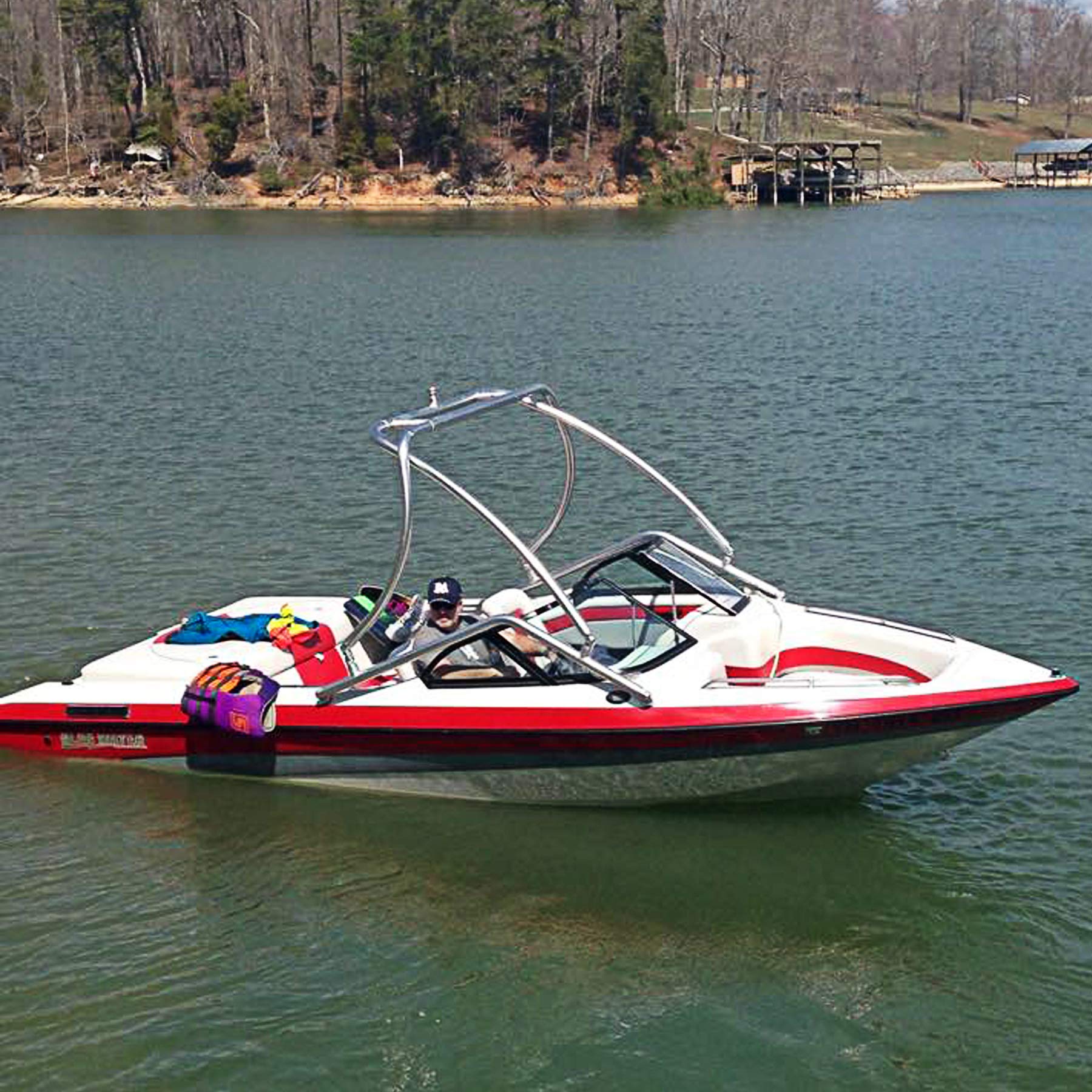 Big Air X Wakeboard Tower for Boats - Universal Fit, Heavy Duty Aluminum Construction for Water Sports Enthusiasts - Perfect for Wakeboarding, Waterskiing & Tubing