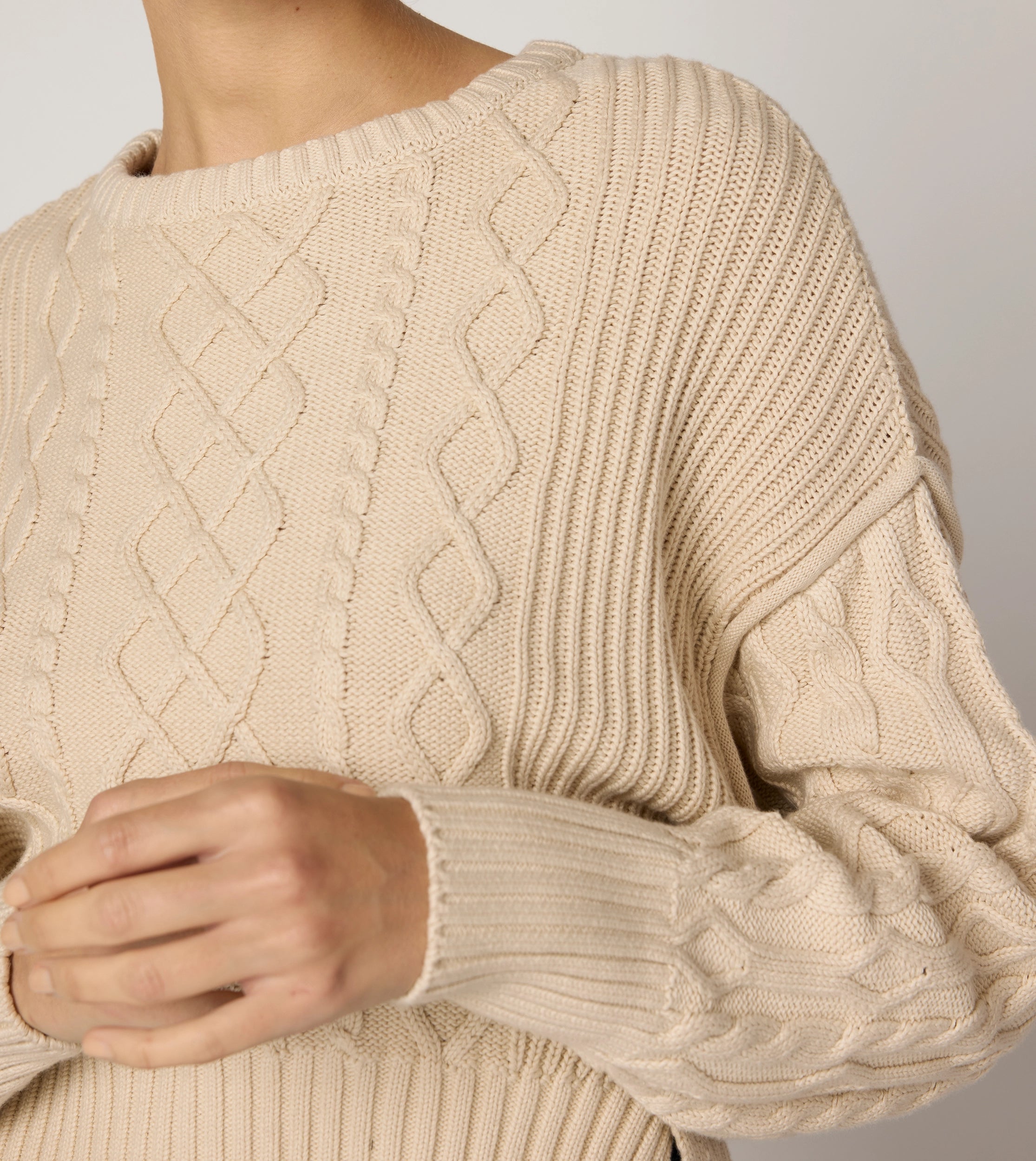 Dixie Sweater Women's Casual Knit Pullover - Soft & Comfortable Sand Color Top for Fall & Winter | Perfect for Office, Date Night and Weekend Outfits