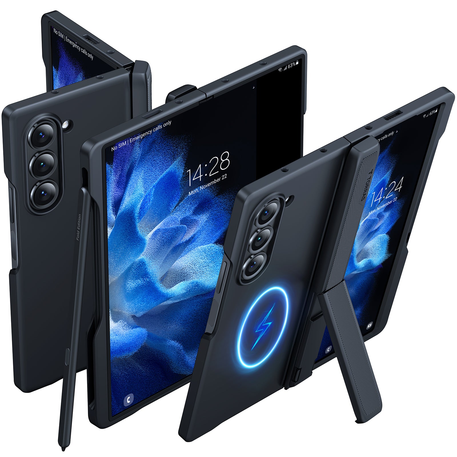 Premium Protective Case for Samsung Galaxy Z Fold 6 - Shockproof Armor Stand Cover with Kickstand | Perfect for Work, Travel & Entertainment