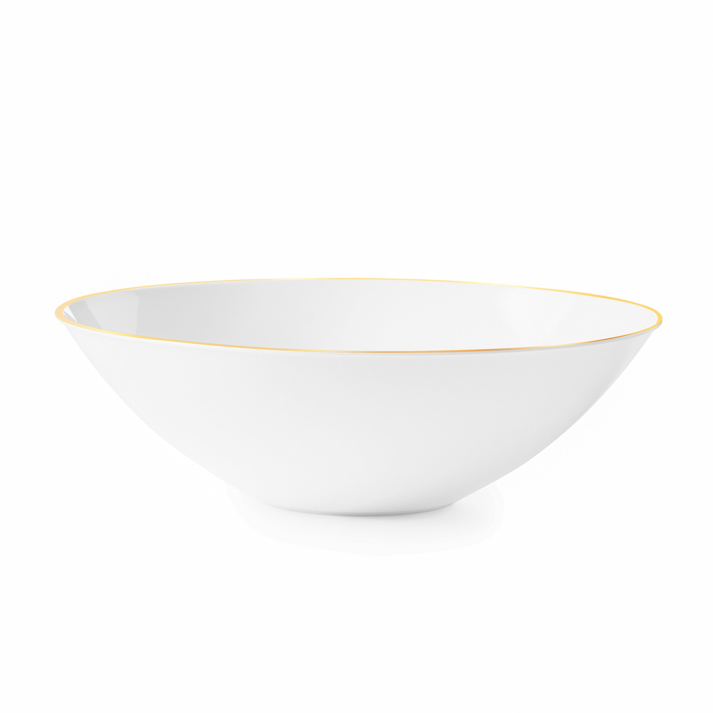 Elegant Black and Gold Round Plastic Plates - 10 Inch Disposable Party Dinnerware for Weddings, Birthdays, and Special Events - Durable and Stylish for Indoor/Outdoor Use