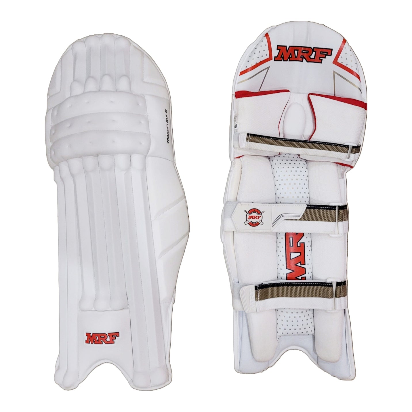 MRF Wizard Gold Adult Cricket Batting Pads - Premium Leg Protection for Cricket Players - Perfect for Practice, Matches & Training Sessions