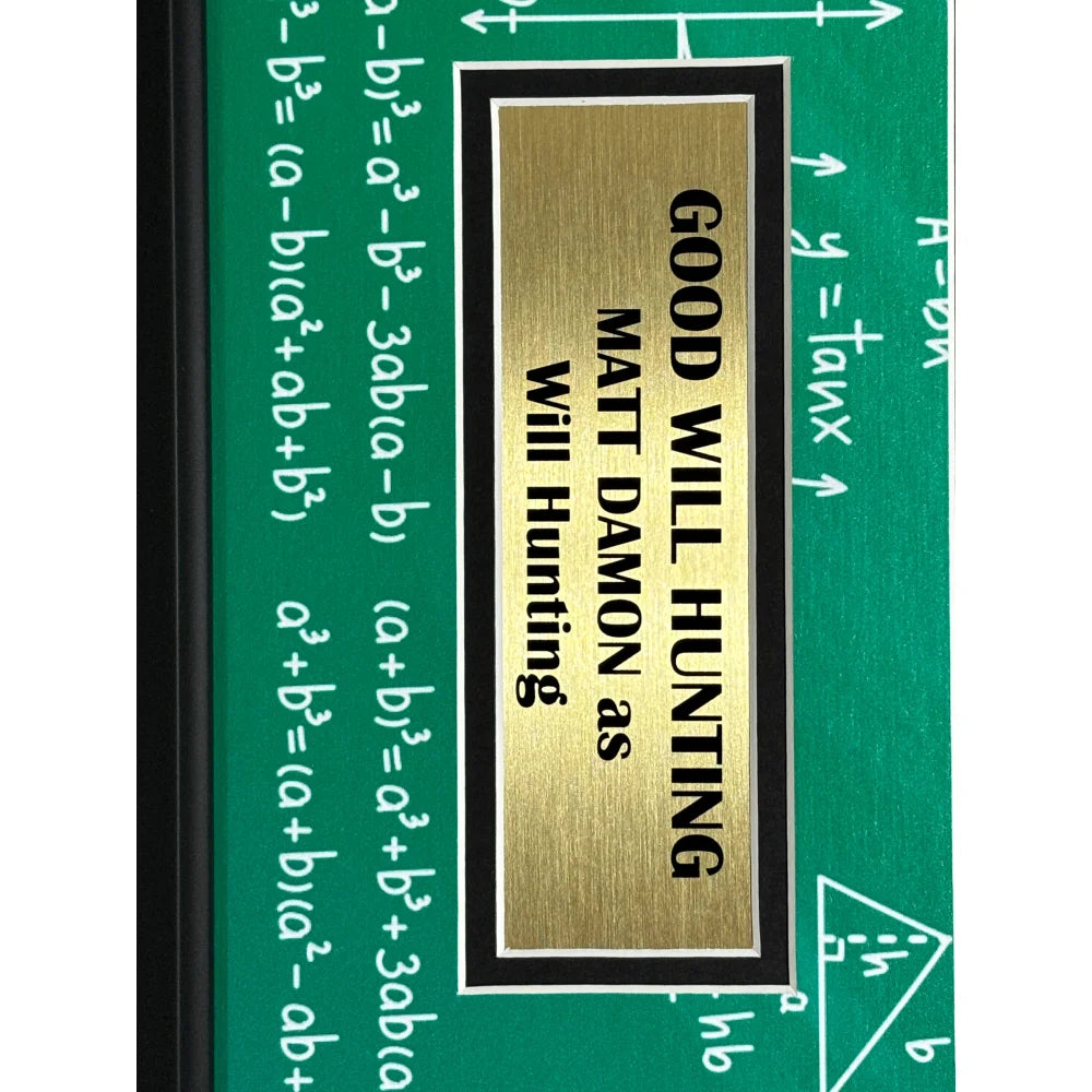 Matt Damon Autographed Good Will Hunting Script Framed Collage - BAS COA Authenticated Signed Memorabilia - Perfect for Movie Fans, Collectors & Home Theater Decor