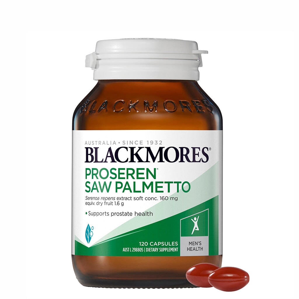 Blackmores Proseren Saw Palmetto Supplement for Prostate & Urinary Health - Supports Men's Wellness & Vitality | Ideal for Daily Use & Active Lifestyle