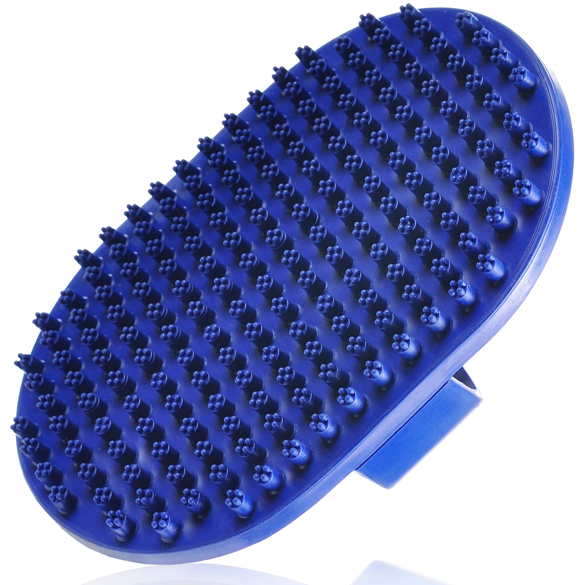Premium Dog & Cat Grooming Brush - Dual-Sided Rubber Pet Bath Brush for Shedding Control - Gentle Massaging Shampoo Brush for Short & Long Hair Pets - Perfect for Bath Time & Home Grooming Sessions