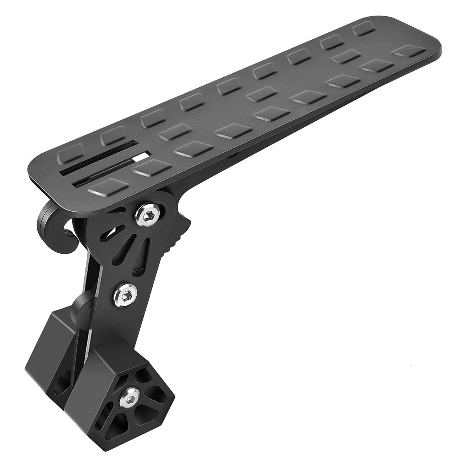 FOLIV Extra Long Foldable Car Door Step Hook - Universal Fit for Most Cars, SUVs, Trucks - Max Load 400 LBS (Black) - Ideal for Roof Access and Outdoor Adventures