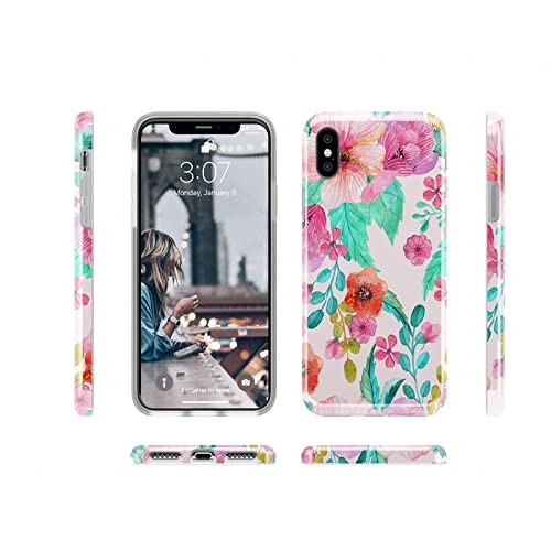 Casely iPhone Xs Max Case - Light Pink Floral Design Protective Phone Cover | Slim Fit, Shockproof & Scratch Resistant | Perfect for Everyday Use, Travel & Outdoor Activities