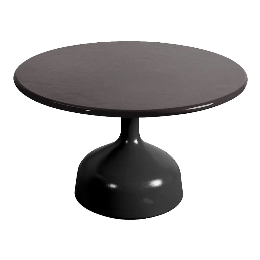 Modern Round Coffee Table with Glass Top - Large Size for Living Room, Lounge & Office Decor