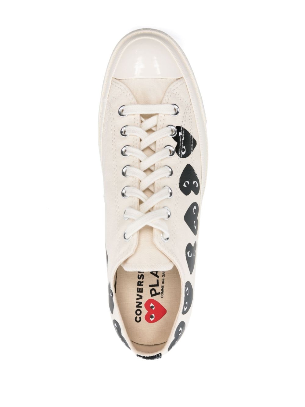 Comme des Garcons Beige Sneakers for Women - Fashionable Low Top Casual Shoes for Daily Wear & Street Style Outfits