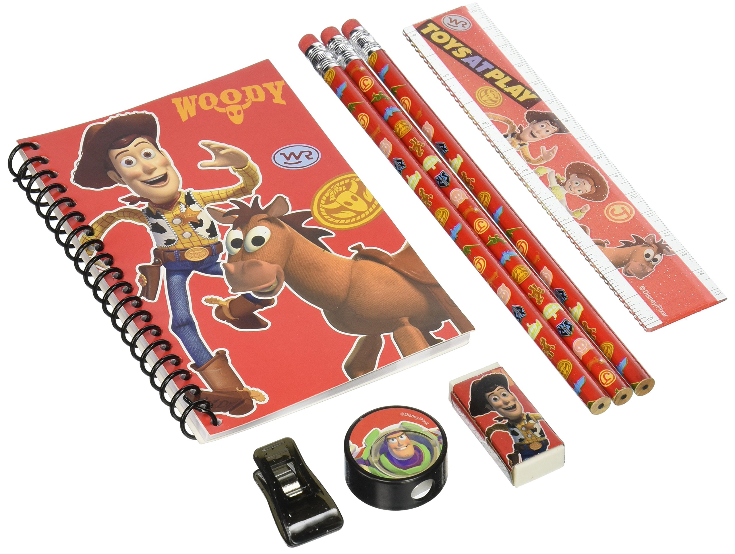 Toy Story Stationery Set for Kids - 10-Piece School Supplies with Woody & Buzz Lightyear | Perfect for Back to School, Homework & Arts & Crafts