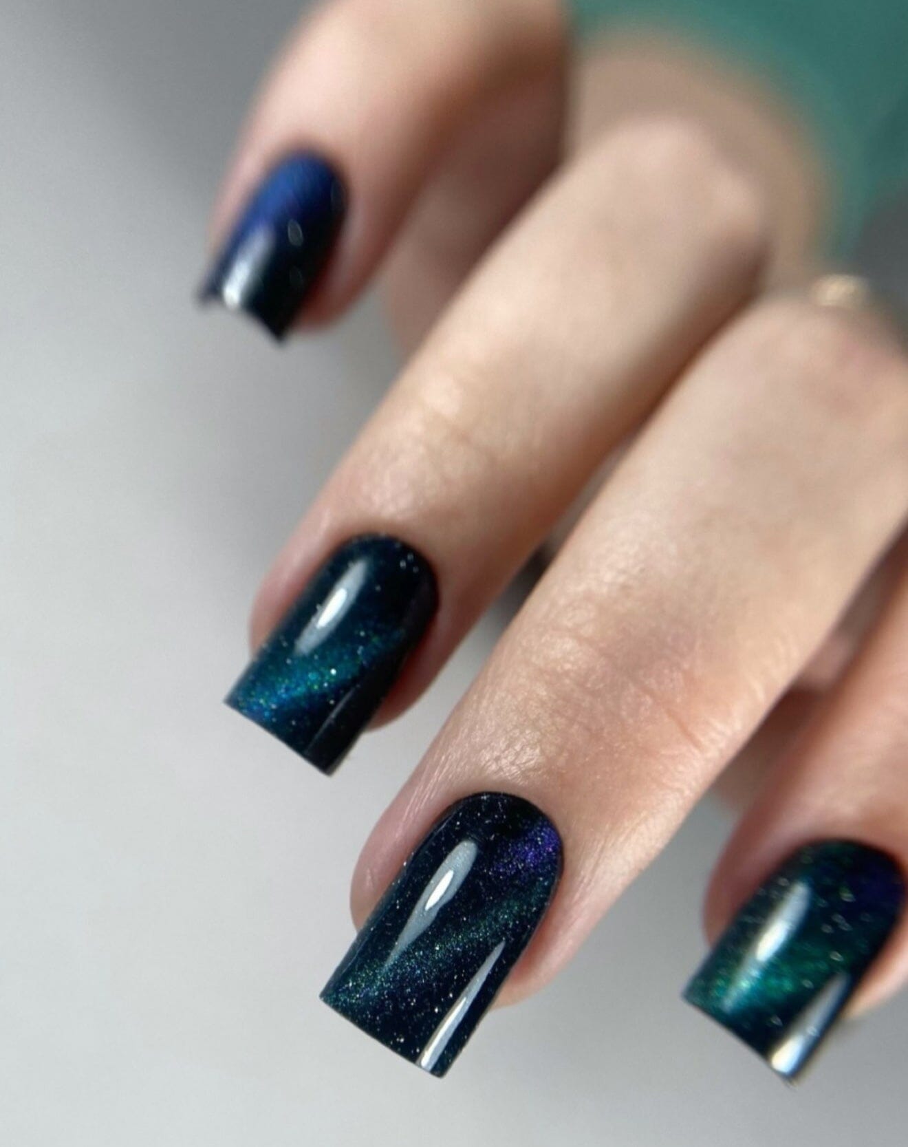 F.O.X Cat Eye Galaxy 003 Nail Polish - 7ml Long Lasting Holographic Glitter Polish for Manicure & Pedicure - Perfect for Parties, Weddings & Special Occasions