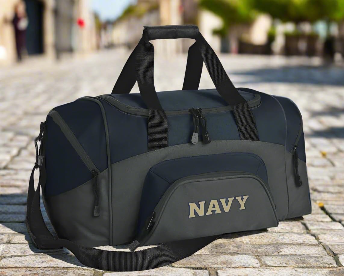 Premium USNA Navy Gym Bag - Durable Military Travel Duffel & Carry-On Luggage for Fitness, Sports & Travel - Perfect for Naval Academy Cadets, Workouts & Weekend Getaways