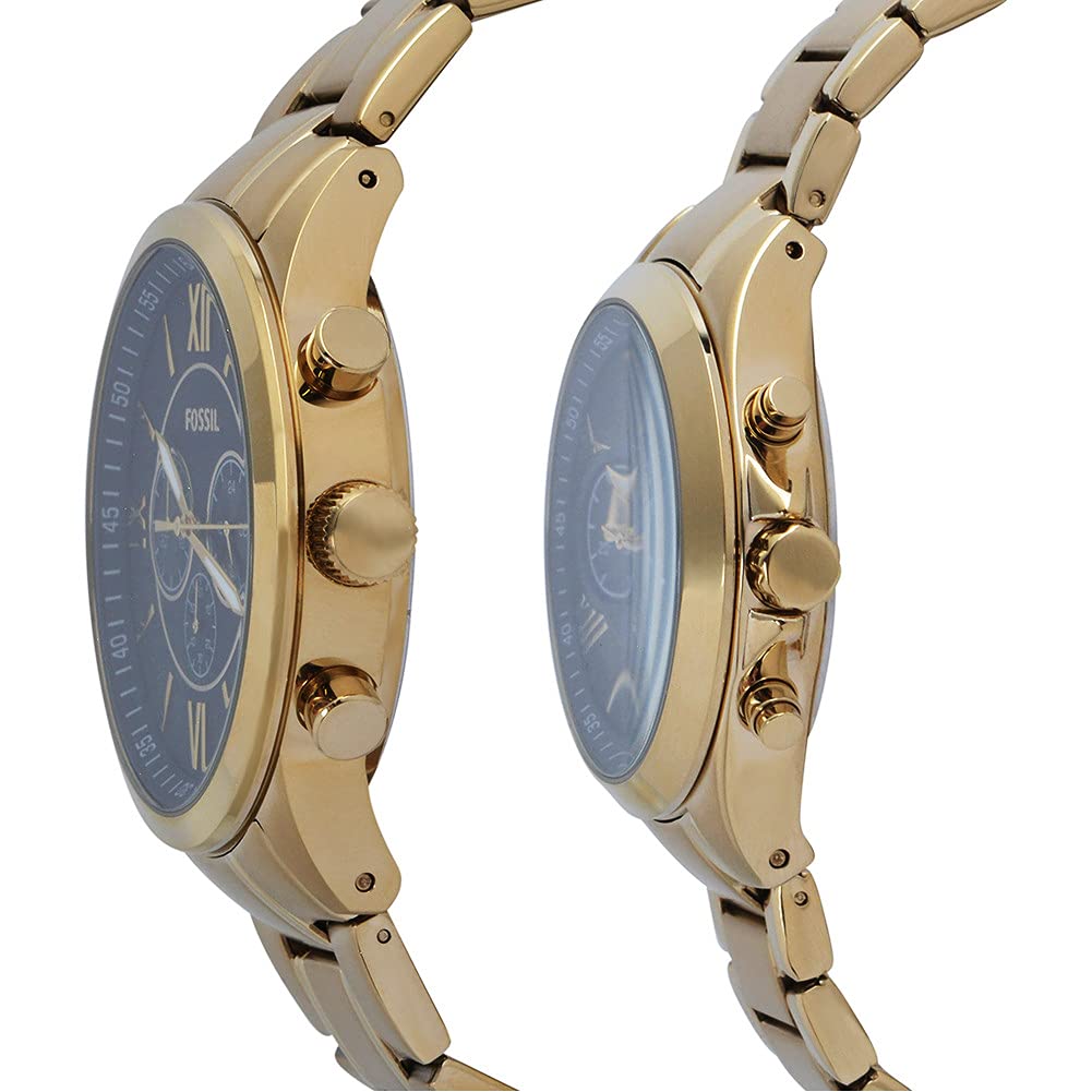 Fossil BQ2400SET Modern Courier Watch Gift Set for Men - Stylish Analog Quartz Watch with Leather Strap, Perfect for Casual Wear, Business & Gifting