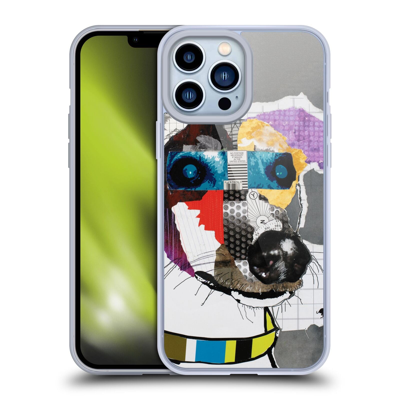 Officially Licensed Michel Keck Greyhound Dogs iPhone 13 Pro Max Case - Soft Gel Protective Cover for Apple iPhone 13 Pro Max - Perfect for Dog Lovers & Pet Owners (Greyhound Art Design) - Great for Daily Use, Work, Travel & Outdoor Activities