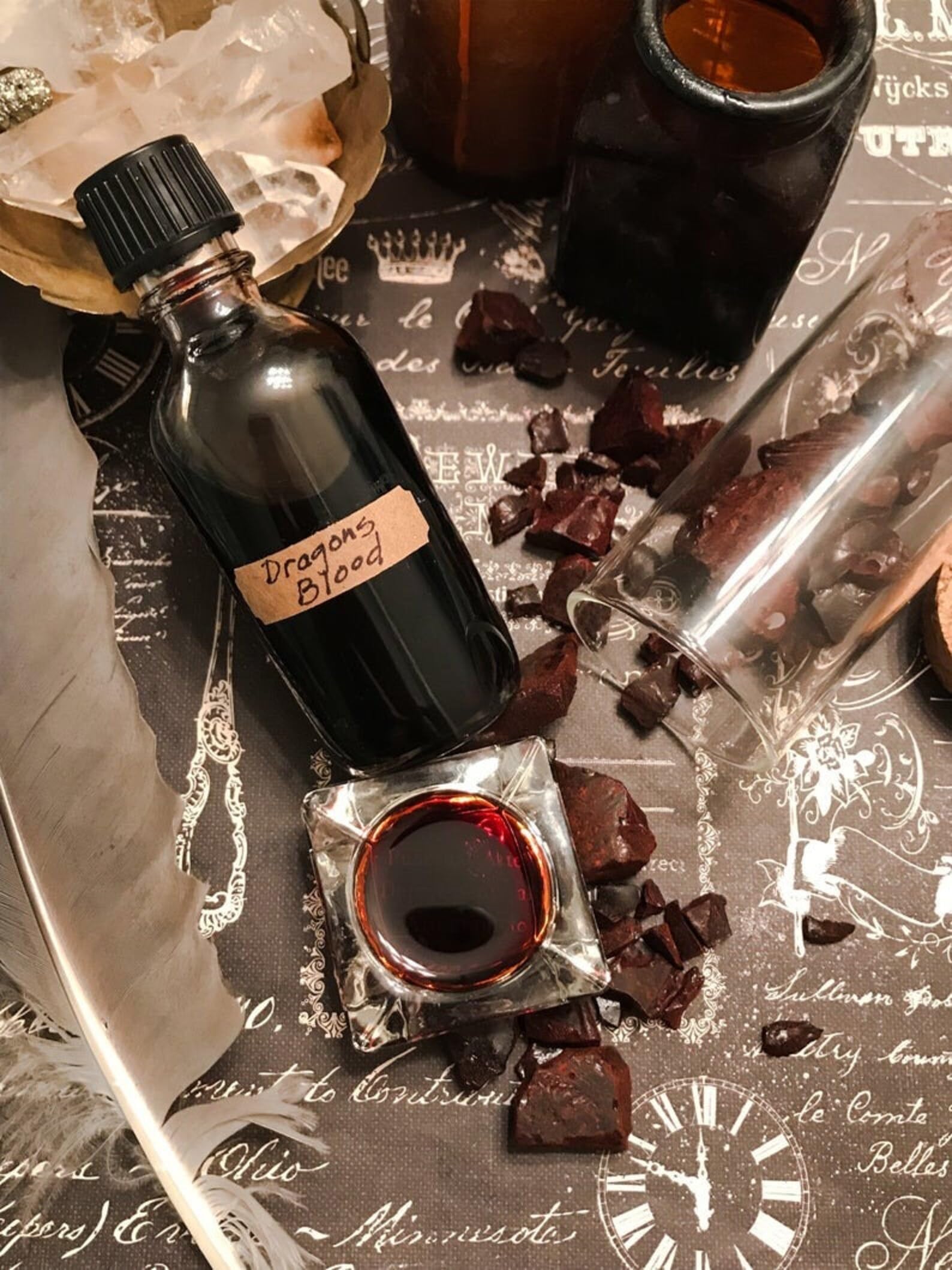 100% Pure Resin Draco Oil & Dragon's Blood Oil - Authentic Ritual Oil for Banishing, Cleansing & Protection | Perfect for Spiritual Ceremonies, Meditation & Energy Clearing