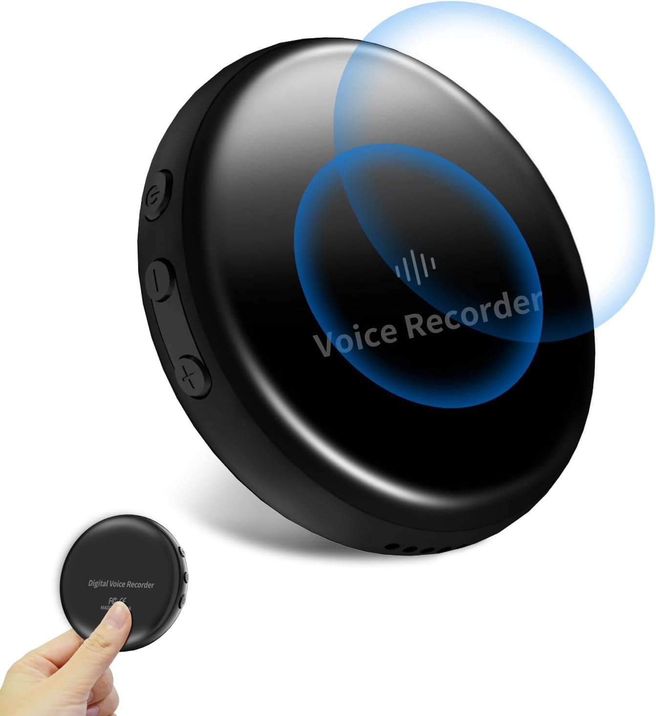 64GB Magnetic Voice Activated Recorder with 768 Hours Recording - Digital Audio Recorder with DSP Noise Cancellation for Lectures, Meetings, Interviews & Classes | Perfect for Students, Professionals & Journalists