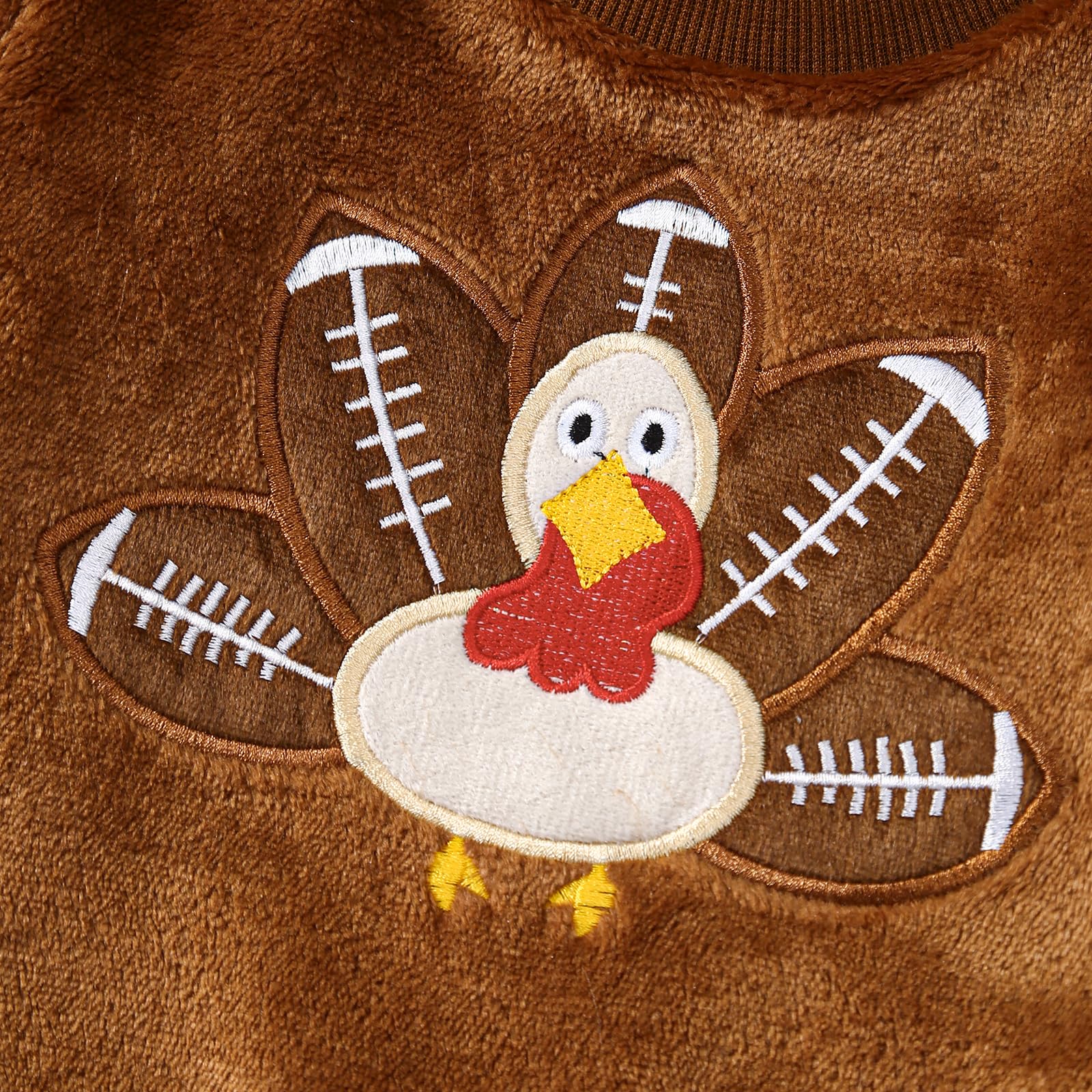 Halloween & Thanksgiving Toddler Outfits for Girls & Boys - Pumpkin & Turkey Print Fuzzy Fleece Sweatshirts | Warm Fall Winter Clothes for Kids | Perfect for Holiday Parties, Family Gatherings & Seasonal Photoshoots