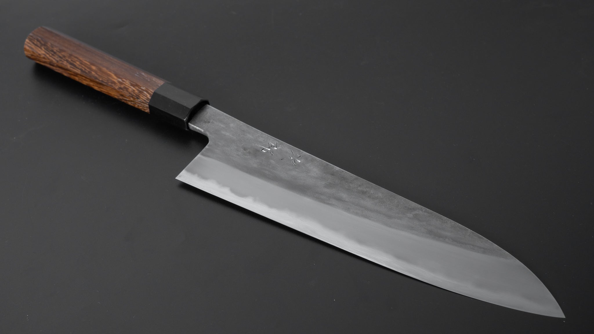 Premium Jiro Tsuchime Wa Gyuto 225mm Japanese Chef Knife with Taihei Tagayasan Handle - Perfect for Sushi, Meat Cutting & Professional Kitchen Use (#369)