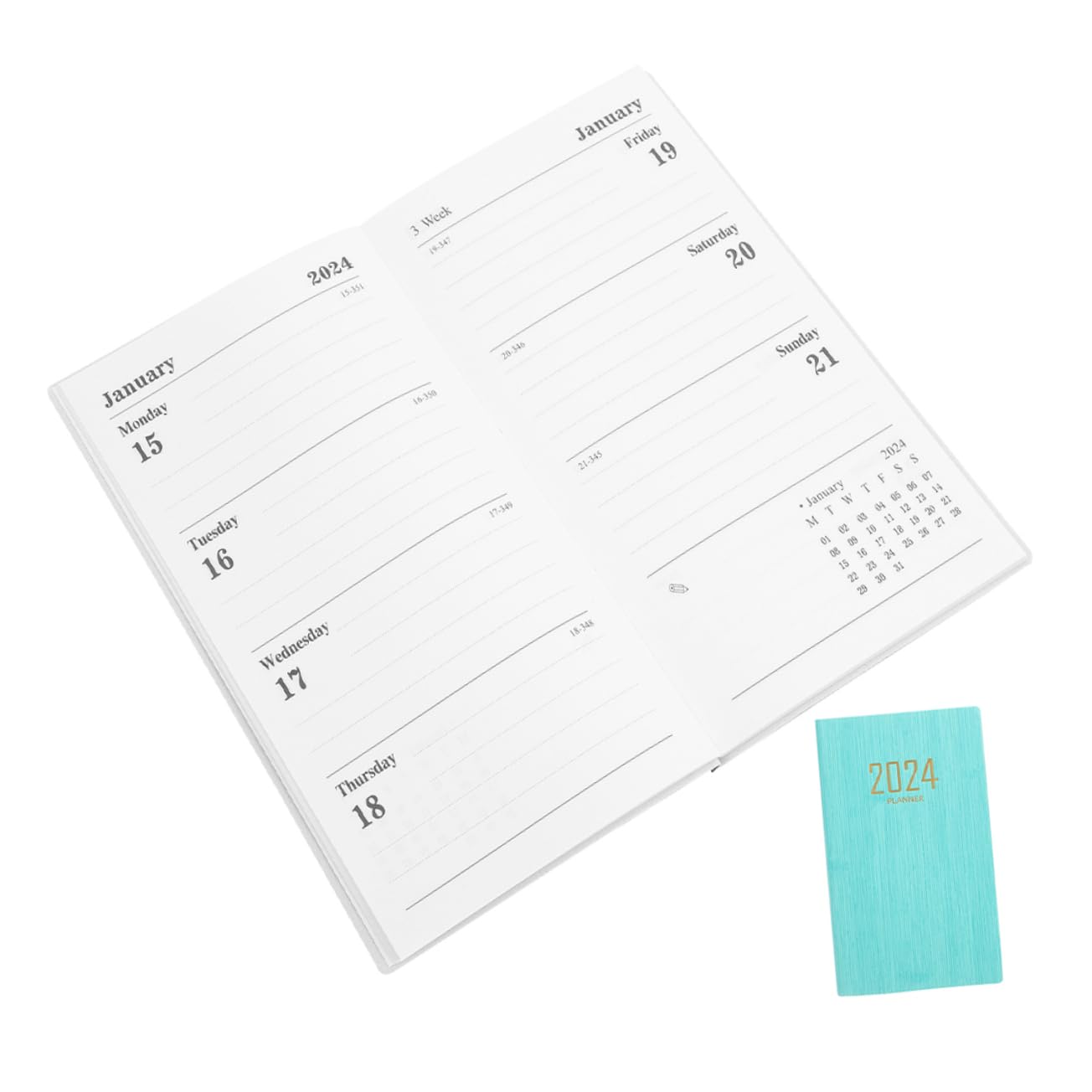 Premium Didiseaon A7 Notebook - Black Leather Cover, Planner & Notepad for Daily Writing, Office, School & Home Use | Perfect for Journaling, Note-Taking & Organizing Tasks