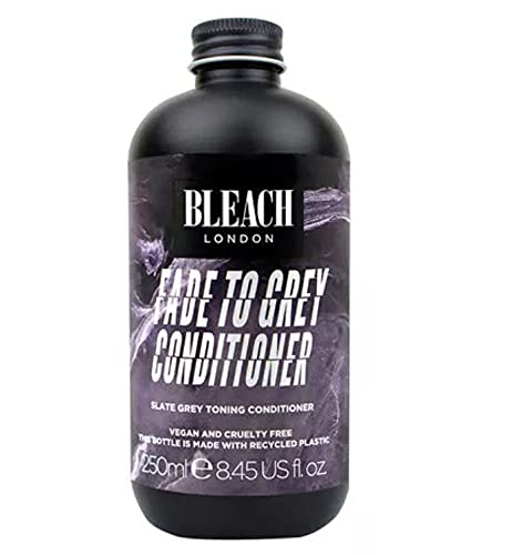 Bleach London Fade to Grey Hair Kit - Toning Kit with Fade to Grey Shampoo & Conditioner (250ml Each) for Silver & Gray Hair Maintenance - Perfect for At-Home Salon Treatments & DIY Hair Coloring