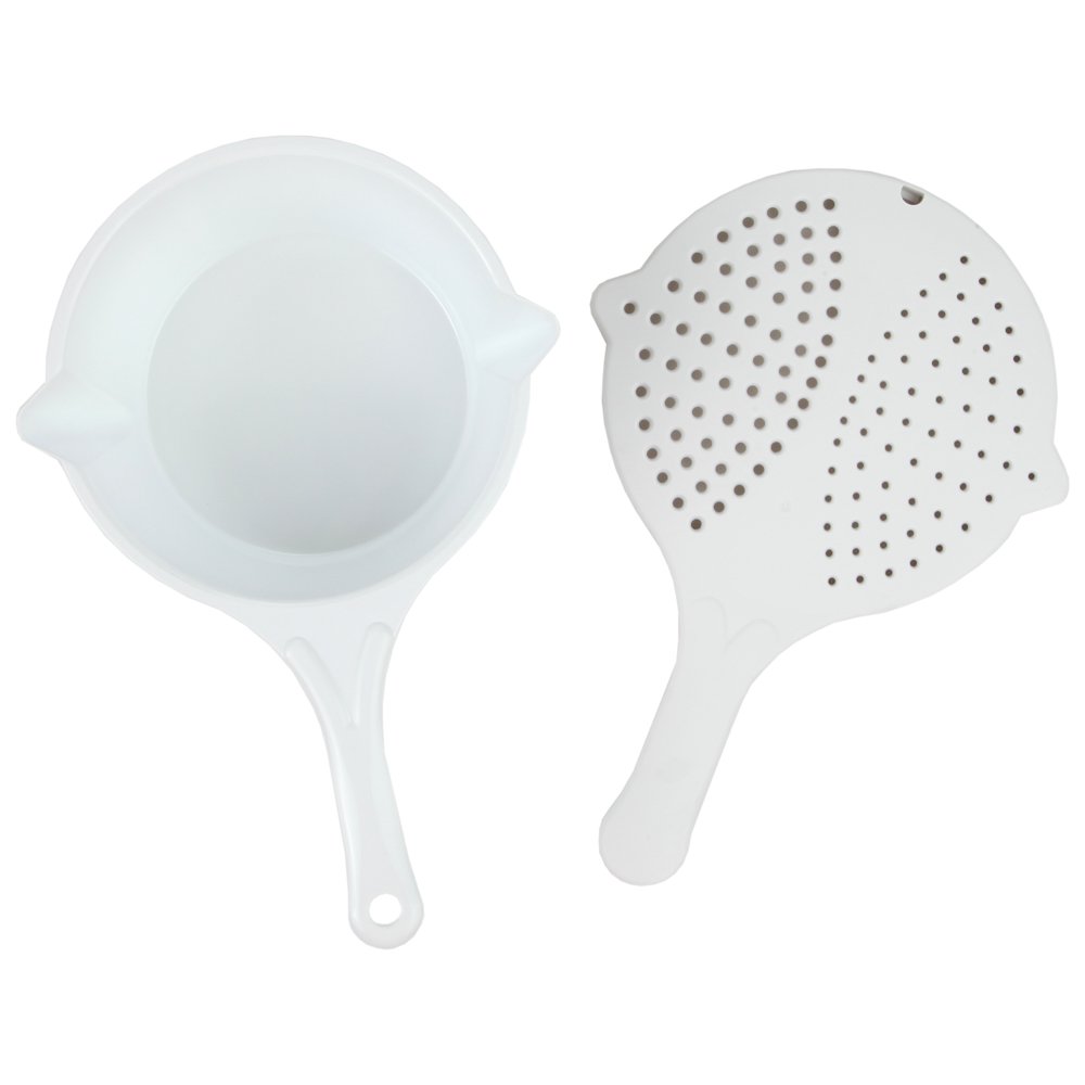 Home-X Microwave Cooking Pot with Strainer Lid - BPA-Free Microwave Steamer for Vegetables, Pasta & Macaroni | Perforated Lid & Pouring Spout for Easy Cooking | Perfect for Quick Meals, Healthy Eating & Meal Prep