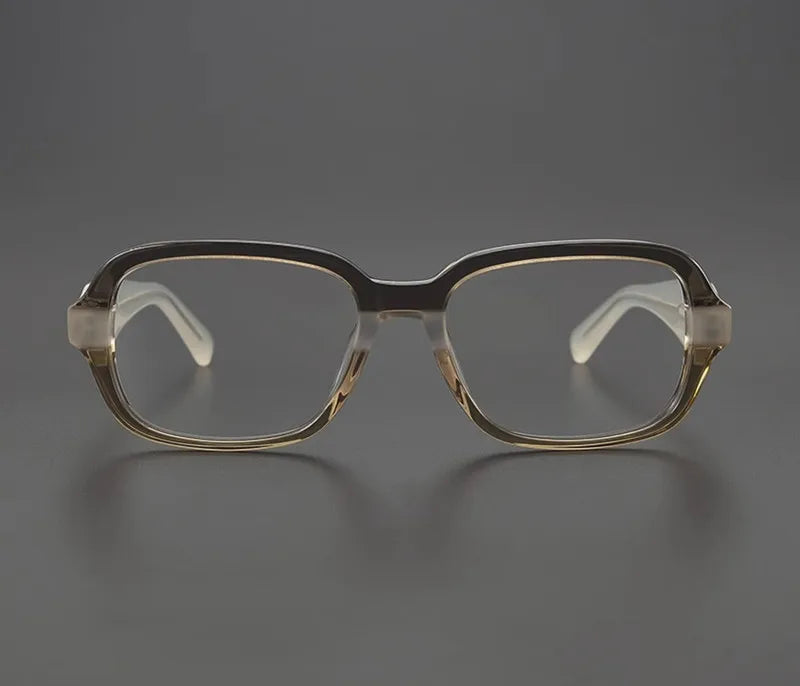 Aimee Unisex Full Rim Square Thick Acetate Eyeglasses Frame 5002 - Stylish & Durable for Men & Women - Perfect for Reading, Work, and Fashion Accessories