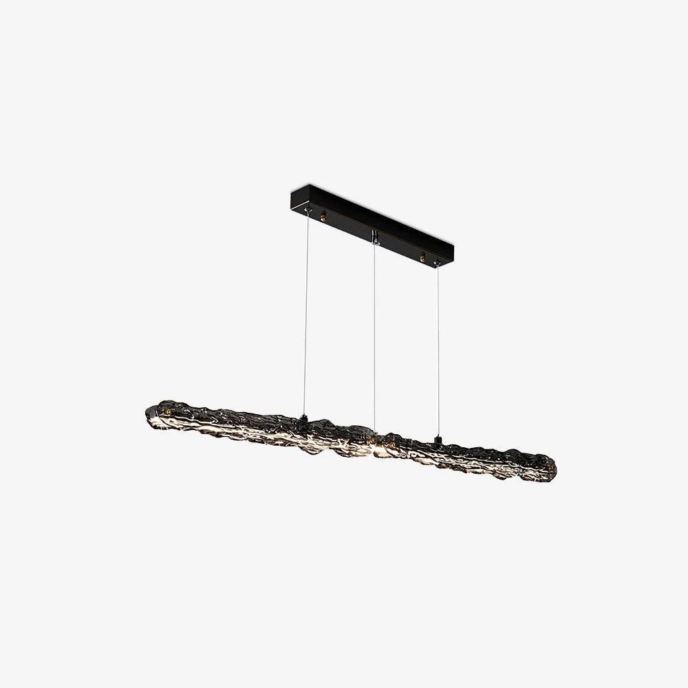 Modern LED Linear Pendant Light Fixture - Adjustable Dimmable Hanging Light for Kitchen Island, Dining Room & Office Lighting - Energy Saving Contemporary Ceiling Lamp