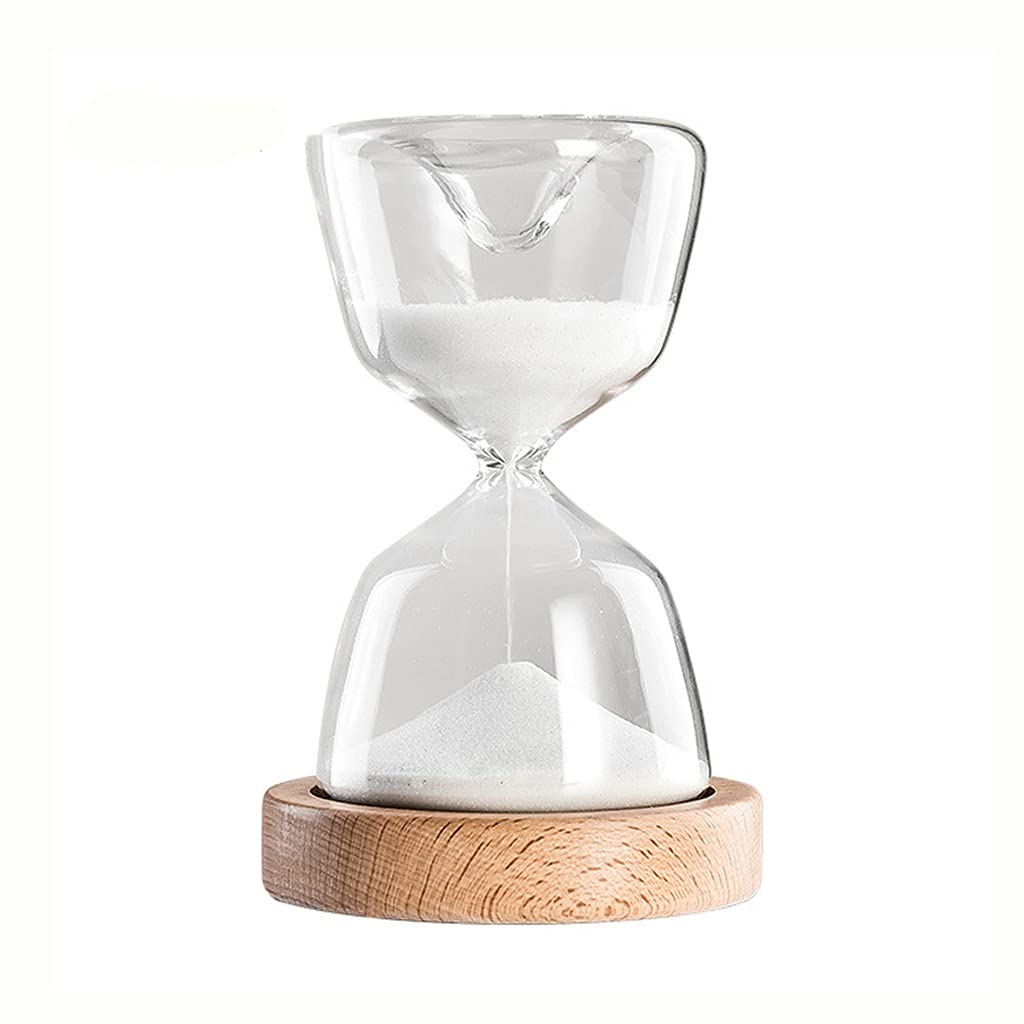 15 Minute Borosilicate Glass Hourglass - Creative Sand Timer for Night Market, Home, Living Room, Bedroom & Office Desk Decor - Unique Gift Idea for Friends & Family - Perfect for Time Management, Meditation & Vintage Style Decor