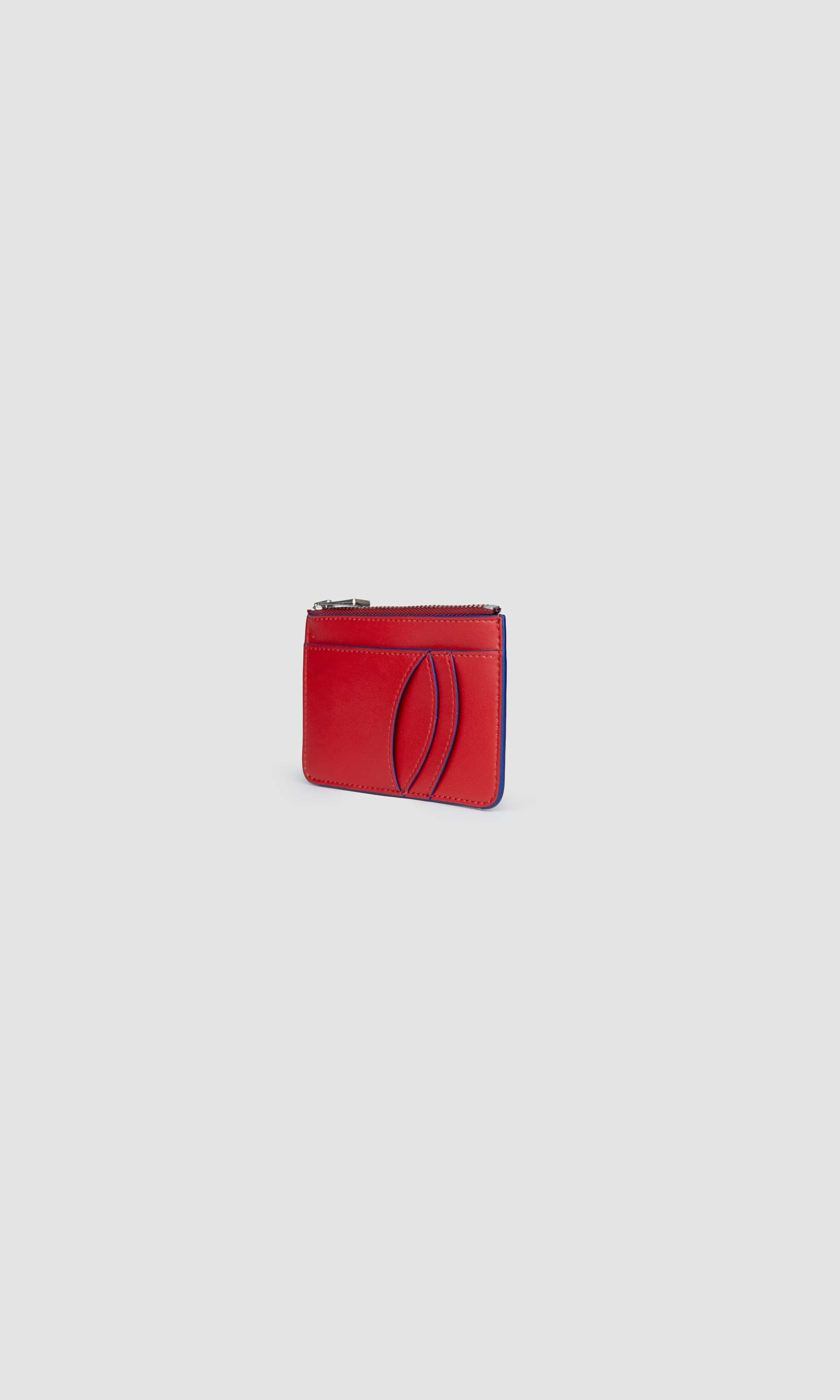 Vegan Apple Leather Card Holder for Women & Men - Cherry Berry Design | Slim RFID Blocking Wallet for Everyday Use, Travel & Minimalist Lifestyle