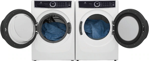 Electrolux 7537 Series White Front Load Washer and Gas Dryer Set - Perfect for Laundry Rooms & Energy-Efficient Homes