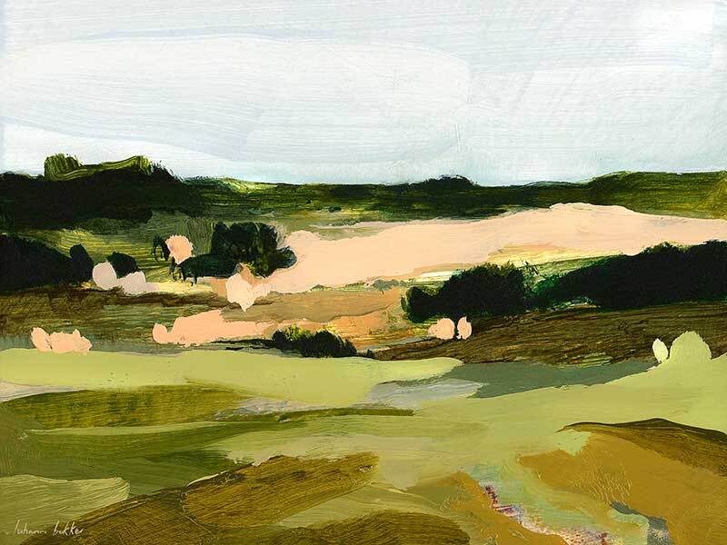 Fields of Green Canvas Art Print - Nature Landscape Wall Decor for Living Room, Bedroom & Office - Perfect for Home & Office Decor