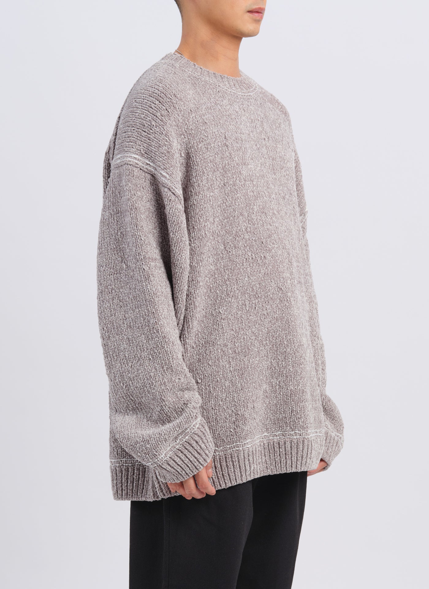 Hand Stitched Polyester Velvet Knitted Pullover Sweater - Cozy Winter Wear for Women & Men | Perfect for Casual Outfits, Office & Date Nights