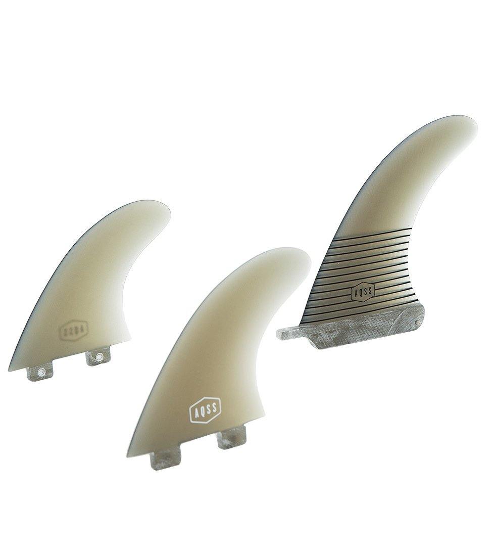 AQSS 4+1 Twin Tab Fin Set for Surfing - High Performance Surfboard Fins for All Wave Conditions, Perfect for Beginners and Pros | Use for Shortboards, Longboards, and Funboards