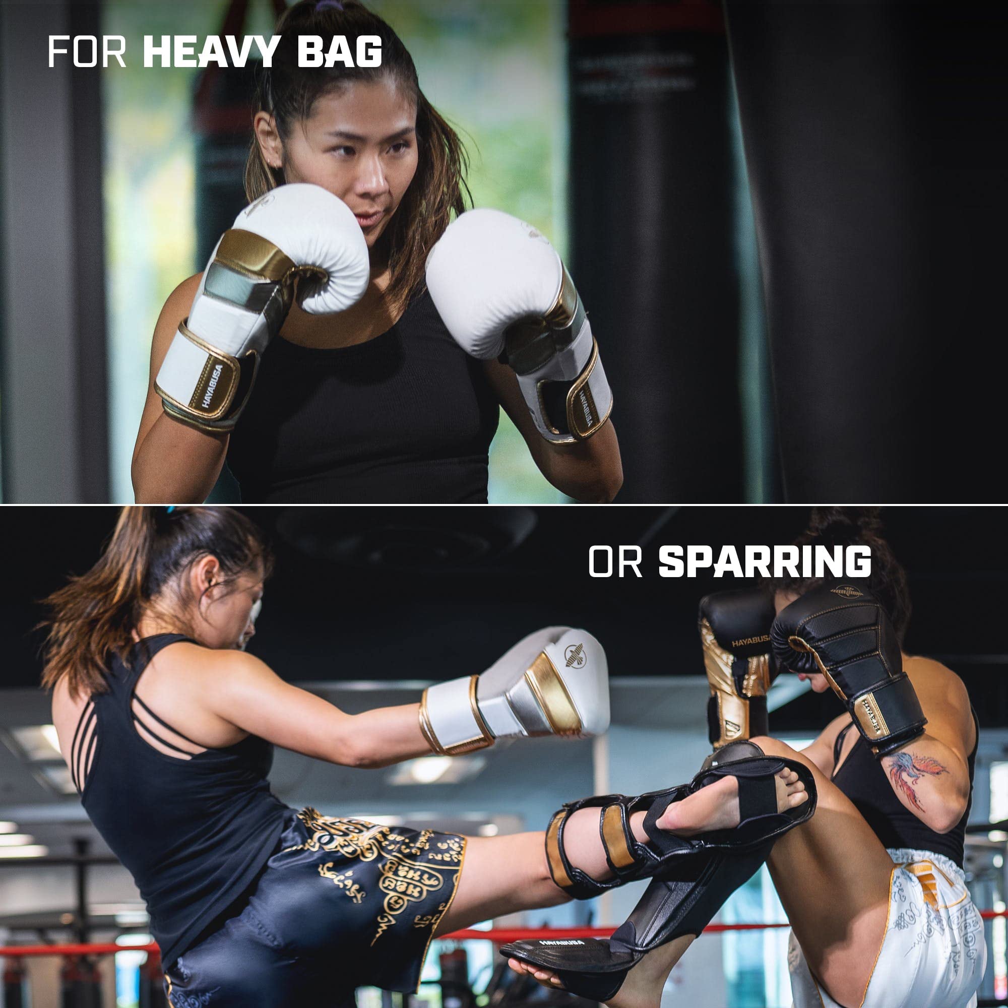 Hayabusa T3 Boxing Gloves for Men & Women - Premium Wrist & Knuckle Protection with Dual-X Hook & Loop Closure, Splinted Wrist Support & 5-Layer Foam Padding - Ideal for Training, Sparring & MMA Fighting