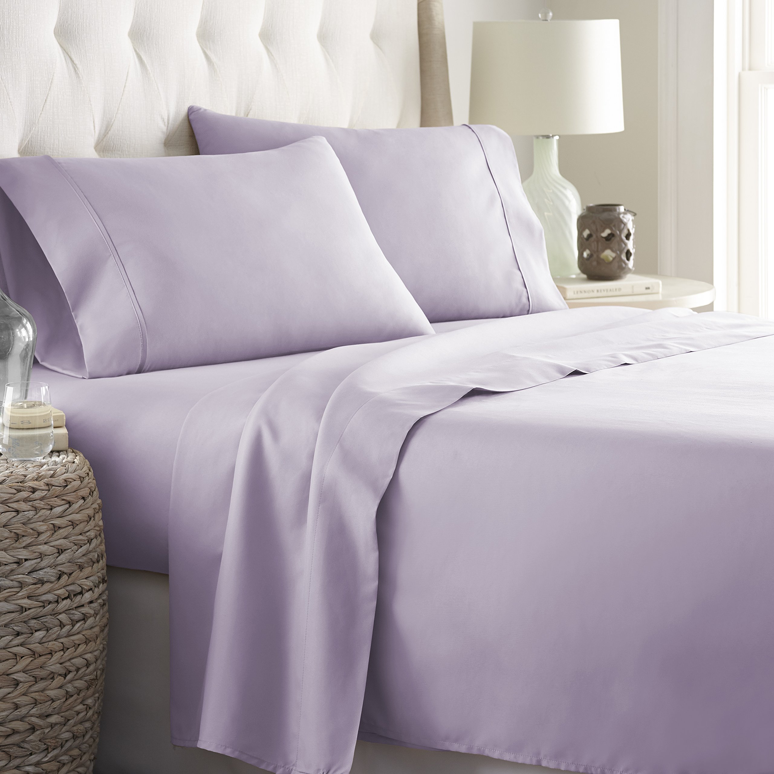 Premium 100% Cotton 800 Thread Count King Size Sheet Set - 4 Piece Wrinkle Resistant Bedding with 18