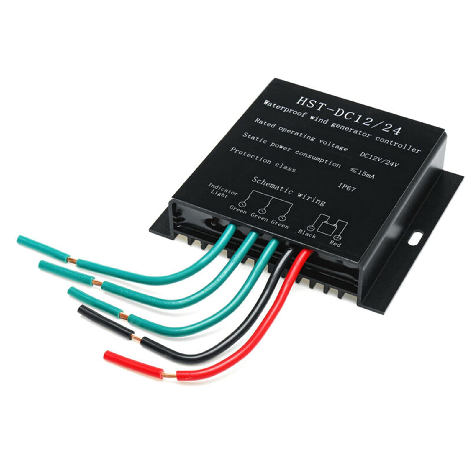 5000W Waterproof Wind Turbine Charge Controller - 12V/24V/48V Wind Power Generator Regulator with IP67 Rating for Off-Grid Solar Systems & Windmill Energy Storage