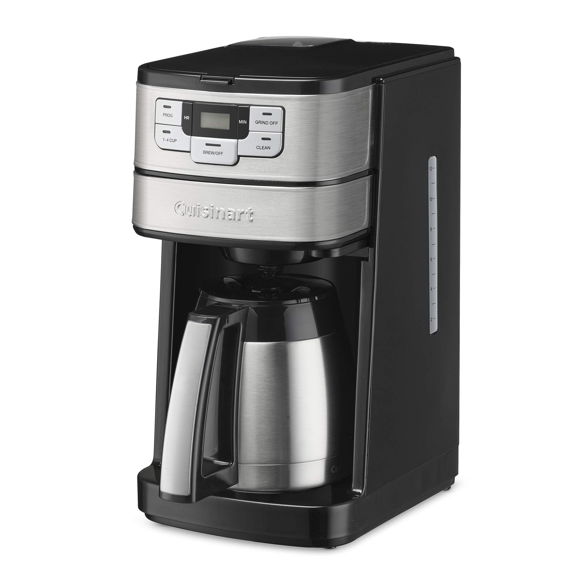 Cuisinart DGB-450C Automatic Grind & Brew 10-Cup Thermal Coffee Maker - Fresh Ground Coffee Machine with Programmable Timer for Home, Office & Kitchen Use