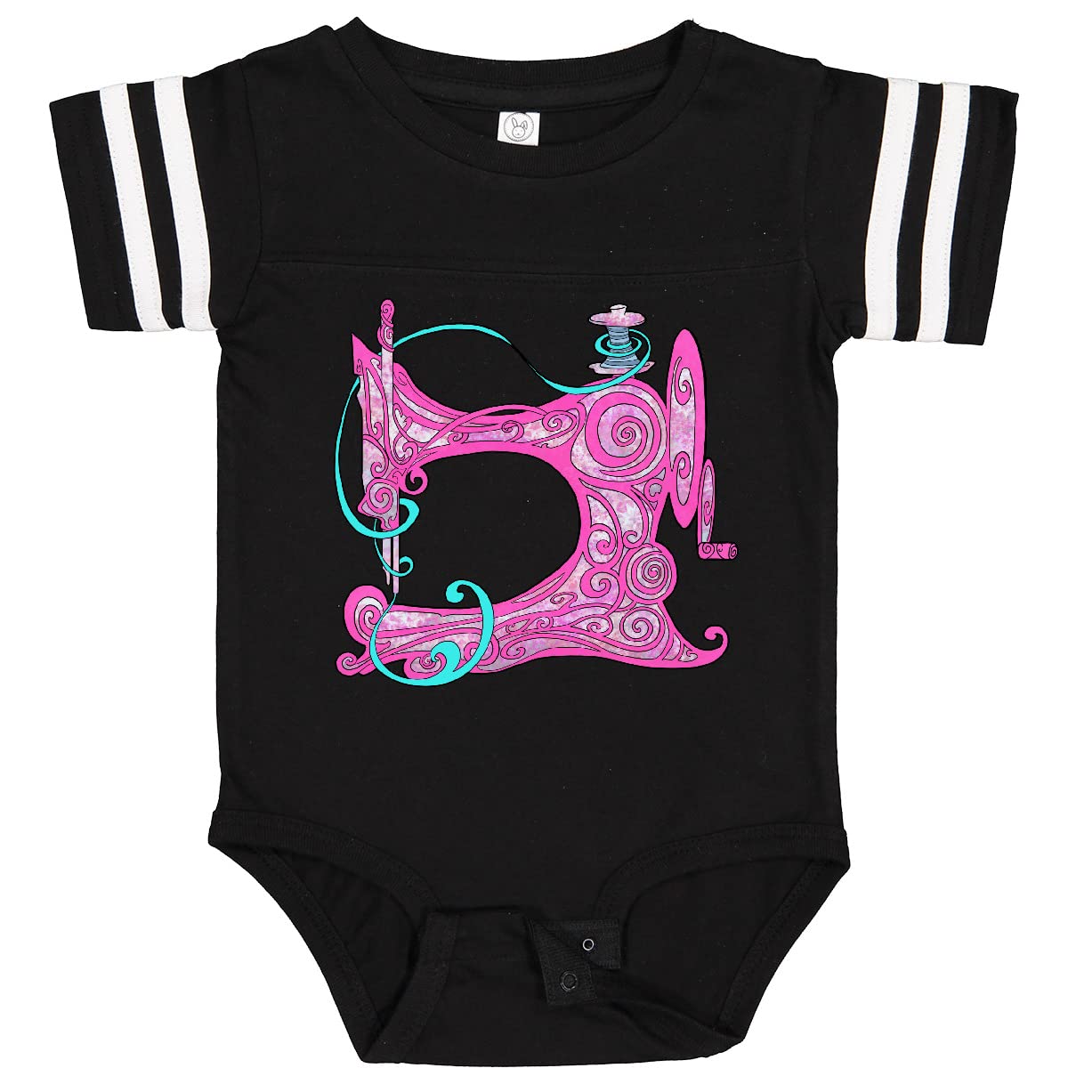 A Stitch in Time: The Vintage Sewing Machine Baby Bodysuit