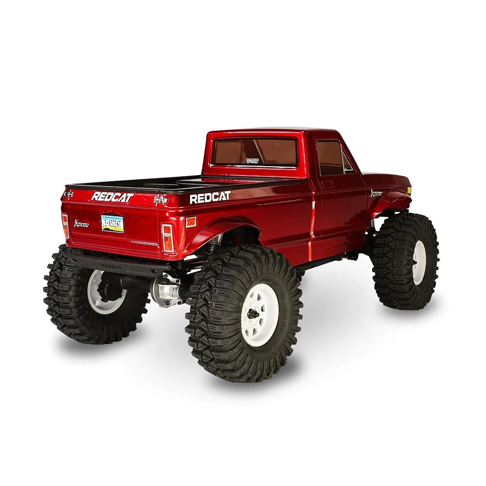 Redcat Ascent 1/10 Scale LCG Performance Rock Crawler - High Torque 4WD RC Car for Off-Road Trail & Rock Climbing Adventures (Red) - Perfect for Backyard Crawling, Trail Exploration and Competitive RC Racing