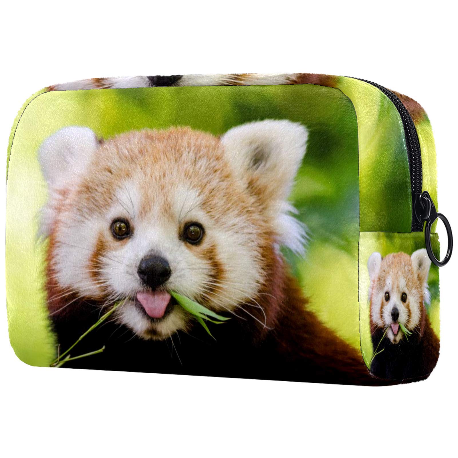 Waterproof Red Panda Cosmetic Bag for Women - Large Travel Makeup Organizer with Multiple Pockets | Perfect for Toiletries, Makeup Storage & Weekend Getaways