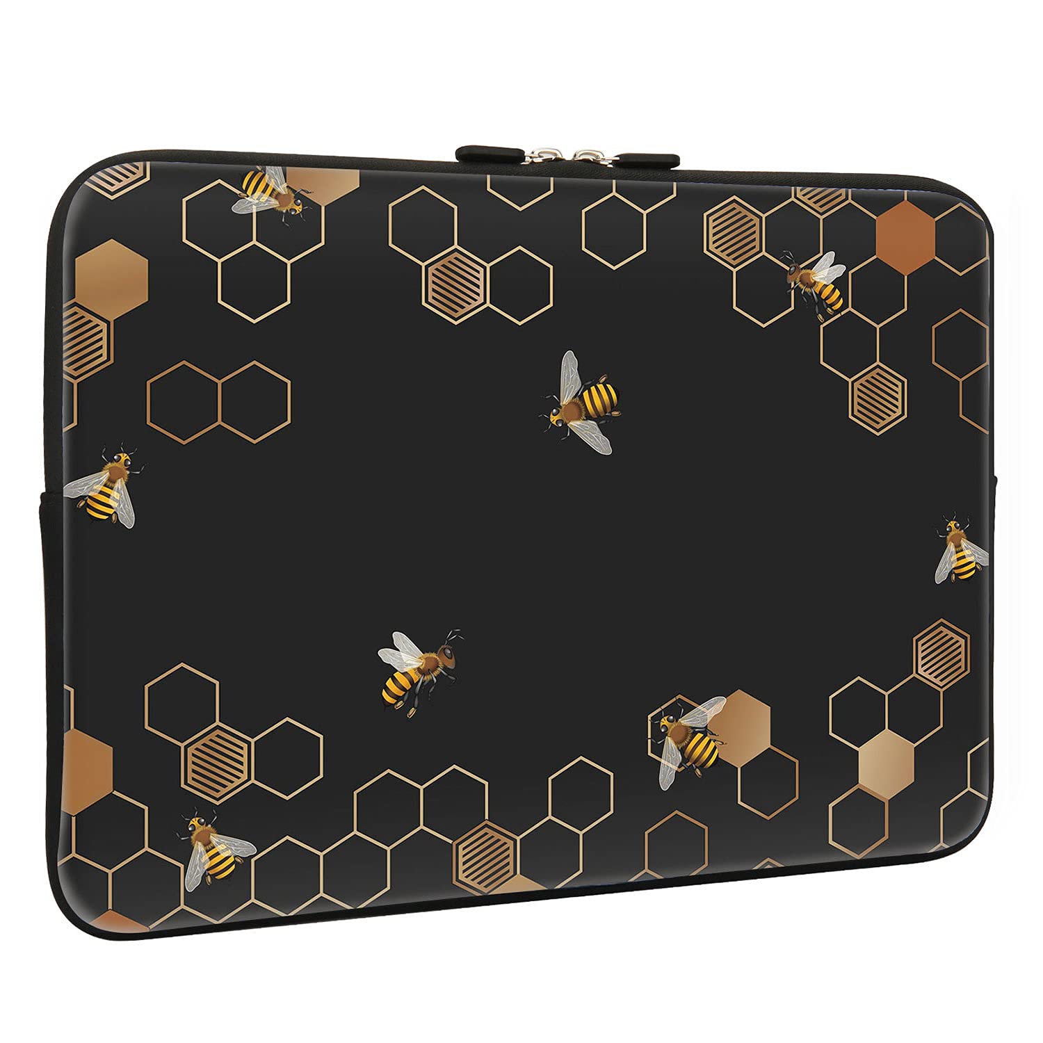 Lapac Honeycomb Laptop Sleeve 13-14 Inch - Waterproof Neoprene Protective Case for MacBook Pro/Air & 13-13.3 Inch Notebooks | Lightweight & Shockproof | Perfect for Travel, Office & School Use